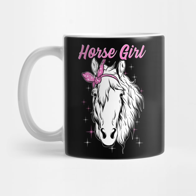 Horse Girl Cute T-shirt by KsuAnn